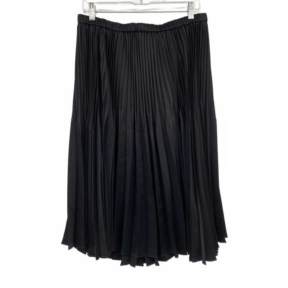 Donna Karan Black Pleated Midi Skirt | Women’s Size M